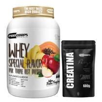 Whey Protein Special Flavor 840g E Creatina 600g Linha Premium Alto Rendimento