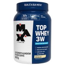 Whey Protein Top Whey 3W Max Titanium 900g 32g Proteina Suplemento Hipertrofia