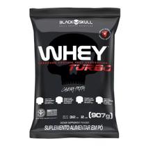 Whey Protein turbo Refil 907g - Black Skull (Caveira Preta) - Proteína Concentrada