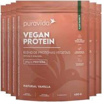 Whey Protein Vegano Vanilla 6 X 450g Puravida