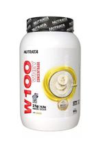 Whey Protein W100 Concentrado 900g Nutrata Sabor Banana