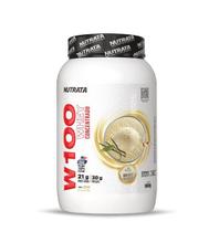 Whey Protein W100 Concentrado 900g Nutrata Sabor Baunilha