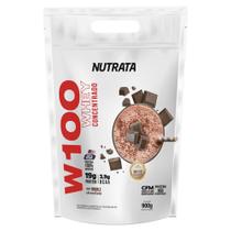 Whey Protein W100 Concentrado Refil 900g Nutrata