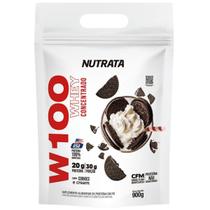 Whey protein w100 refil 900g cookies & cream nutrata Whey protein w100 refil 900g cookies & cream nutrata