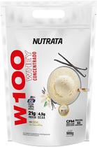 Whey Protein W100 Refil 900g Nutrata Sabor Baunilha