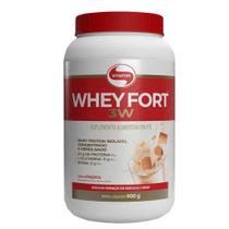 Whey Protein Whey Fort 3W Paçoca Vitafor 900g Whey Protein Whey Fort 3W Paçoca Vitafor 900g