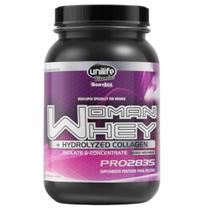 WHEY PROTEIN WOMAN Mulher Isolado Concentrado com Colágeno Sabor Morango 900g WHEY PROTEIN WOMAN Mulher Isolado Concentrado com Colágeno Sabor Morango 900g