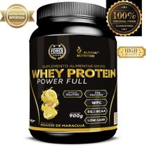 Whey Protein Wpc Bcaa Low Carb 900 Gramas Mousse de maracuja