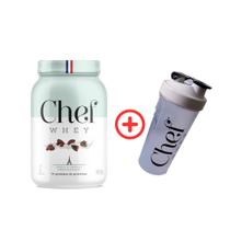 Whey Protein Zero Lactose 907g Cookies de Chocolate Coqueteleira Chef Whey