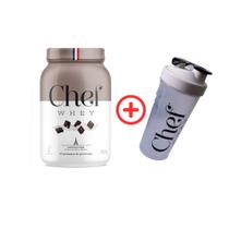 Whey Protein Zero Lactose 907g - Meio Amargo + Coqueteleira - Chef Whey Whey Protein Zero Lactose 907g - Meio Amargo + Coqueteleira - Chef Whey