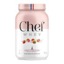Whey Protein Zero Lactose 907g Morango com Chantilly Chef Whey