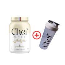 Whey Protein Zero Lactose 907g - Mousse de Chocolate Branco + Coqueteleira - Chef Whey