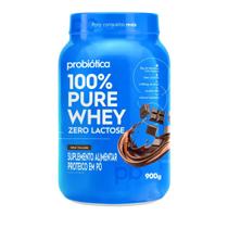 Whey Protein Zero Lactose Chocolate 22g De Proteína 900g Probiótica
