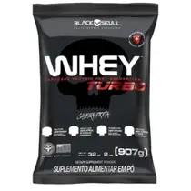 Whey Turbo 907g Refil Black Skull
