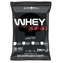Whey Turbo Concentrado Sabor Baunilha 907g Black Skull
