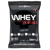 Whey Turbo Protein Refil 907g Chocolate - Black Skull