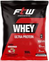Whey Ultra Protein - 900g Refil Morango - Ftw