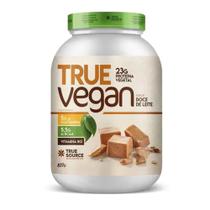 Whey vegano 837g true source proteina arroz ervilha