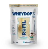 WHEYDOP X REFIL 900g - LEITE CONDENSADO - ELEMENTO PURO WHEYDOP X REFIL 900g - LEITE CONDENSADO - ELEMENTO PURO