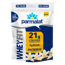 WheyFit Parmalat Sabor Baunilha com 21g Proteínas e 5g de BCAA Pó Sachê 450g
