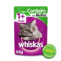 Whiskas Sachê Adulto Sabor Cordeiro ao Molho 85g