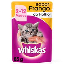 Whiskas Sachê Frango ao Molho - Gatos Filhotes de 2 a 12 Meses 85g