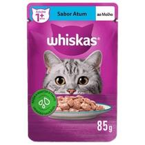 Whiskas Sachê p/Gatos Adultos Atum ao Molho 85g