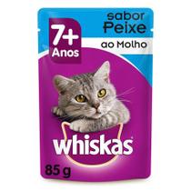 Whiskas Sachê Peixe ao Molho - Gatos Acima de 7 anos 85g Whiskas Sachê Peixe ao Molho - Gatos Acima de 7 anos 85g