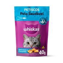 Whiskas Temptations Sachê p/Gatos Pelo Saudável 40g Whiskas Temptations Sachê p/Gatos Pelo Saudável 40g
