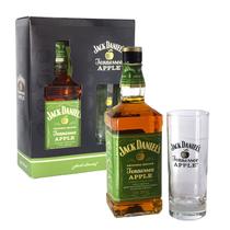 Whiskey Jack Daniels Apple 750ml Kit com Copo e Embalagem