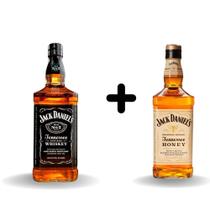 Whiskey Jack Danies Honey com Whiskey Jack Danies OLD álcool - In