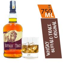 Whisky Americano Buffalo Trace Bourbon Com Selo Original 750 Ml + Copo Uísque