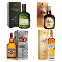 Whisky Ballantiines + Old Parr + Buchanan's + Gold Label - Johnnie Walker