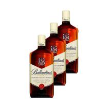 Whisky Ballantines Finest Escocês 1 Litro 3 Unidades