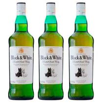 Whisky Black e White 1L 3 Unidades Whisky Black e White 1L 3 Unidades