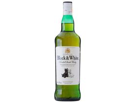 Whisky Black & White Blended Escocês 1L Whisky Black & White Blended Escocês 1L