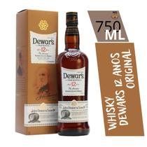 Whisky Dewars 12 Anos Com Caixa E Selo Original 750 Ml - Dewar's