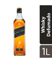 Whisky Escocês Blended Johnnie Walker Black Label Garrafa 1 Litro
