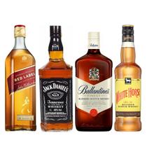 Whisky Escocês + Jack Daniels + Red Label + White Horse - 1L