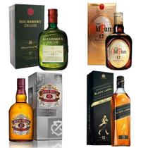 Whisky Escocês + Old Parr + Buchanan's + Black Label