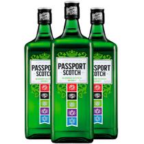 Whisky Escocês Passport Original 1000 Ml - 3 Unidades