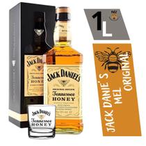 Whisky Jack Daniel's Honey Com Caixa E Selo Original 1000 Ml + Copo Personalizado