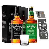 Whisky Jack Daniel's + Jack Maça Original 1000 Ml + Copo Presente