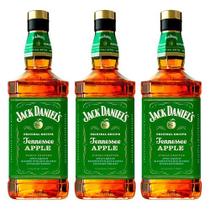 Whisky Jack Daniels Americano 5 Anos Apple 1L 3 Unidades