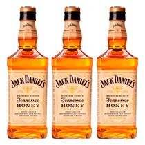 Whisky Jack Daniels Honey Mel 1 Litro Com Caixa 03 Unidades