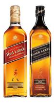 Whisky Jhonnie Walker - Red Label 1L + Black Label 1L