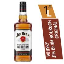 Whisky Jim Beam Bourbon Americano Com Selo Original 1000 Ml - Uísque Bourbon Jim Beam