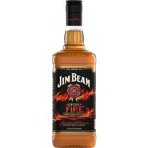 Whisky Jim Beam Fire, Bourbon, 1L - leo adega