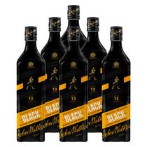 Whisky Johnnie Walker Black Label Icons 750ml 6 Unidades