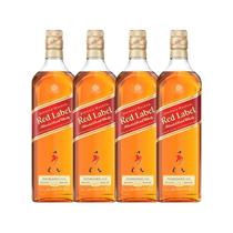 Whisky Johnnie Walker Blended Red Label 1 L - 4 Unidades
